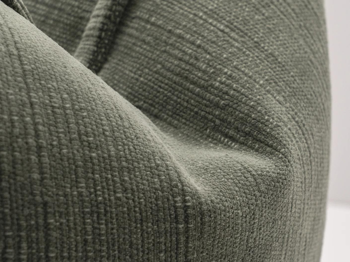 Macey Jade cushion in grey and green, shown in a product close-up as image 8