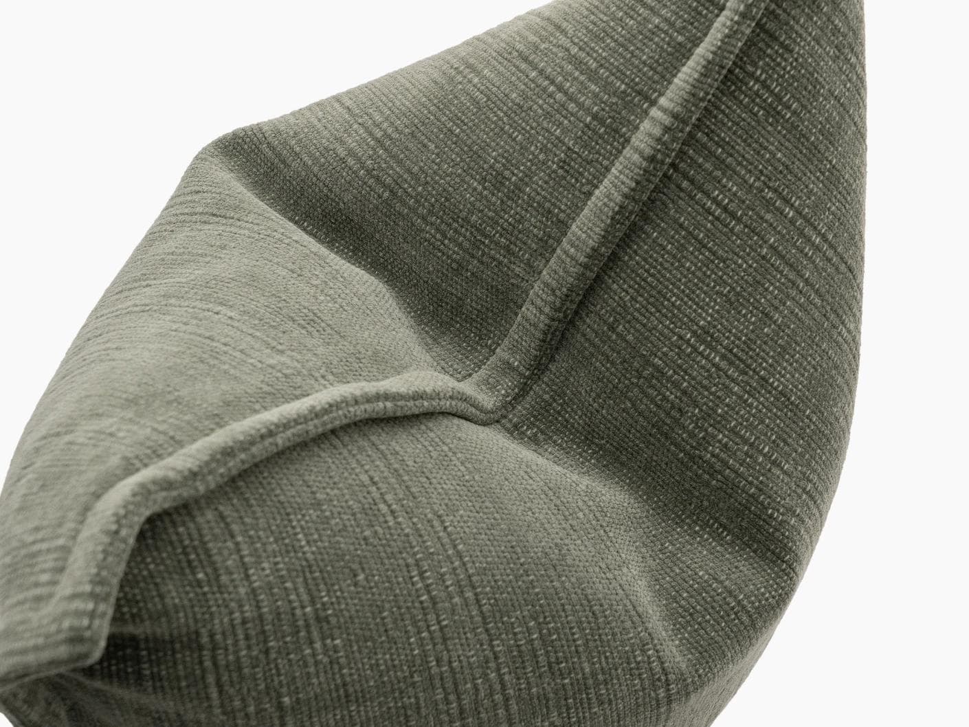 Macey Jade cushion in grey and green, shown in a product top view as image 10