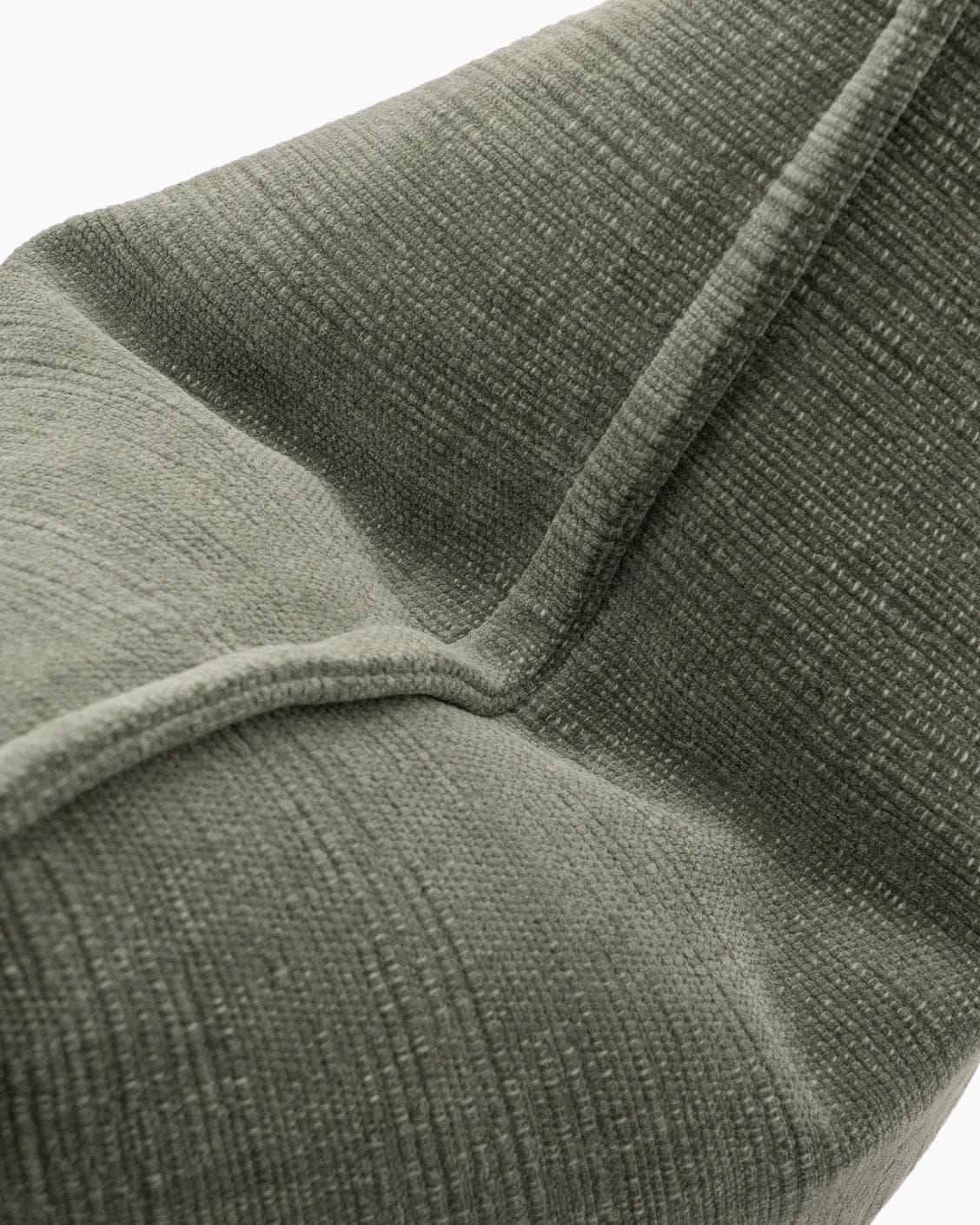 Macey Jade cushion in grey and green, shown in a product top view as image 10