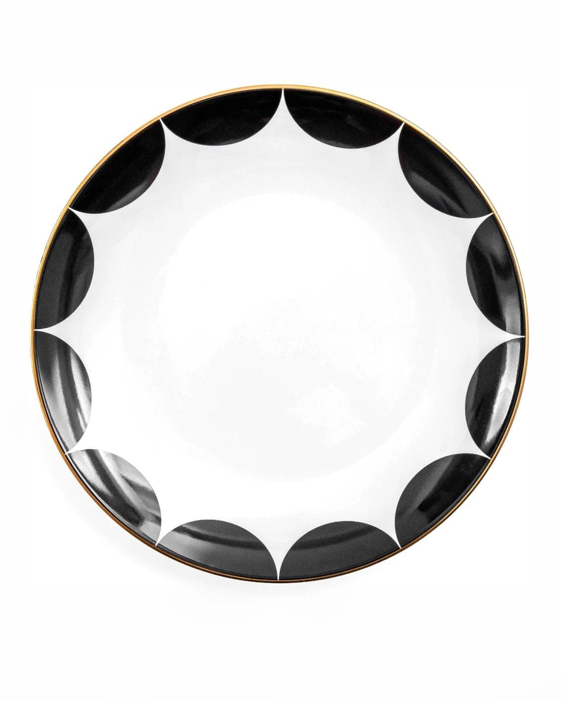 Malikka Viktoria plates in black and white, shown in a product close-up top view as image 8