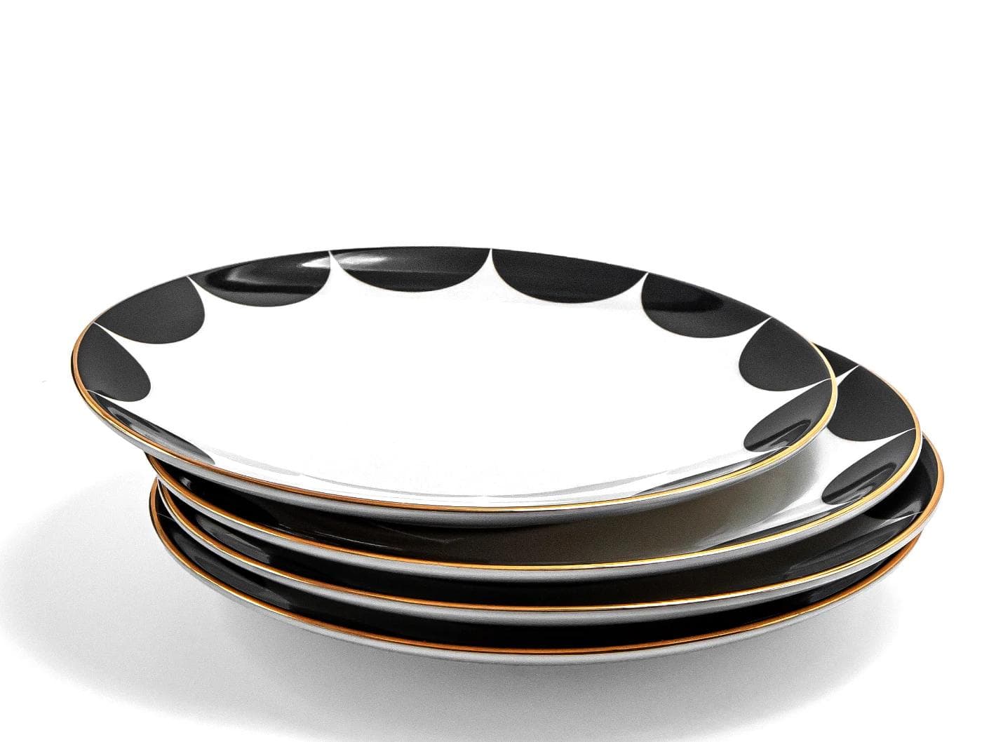 Malikka Viktoria plates in black and white, shown in a product front view as image 10