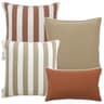 Manha Bundle outdoor bundles in rust and beige, shown in a product as image 1