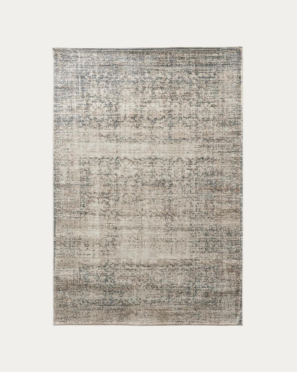 Marco Azure carpets in cream, grey and beige, shown in a product top view as image 1