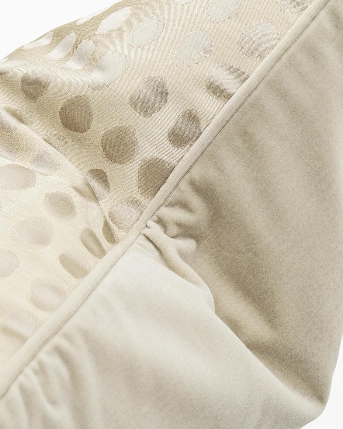 Marissa Bianca cushion in beige and silver, shown in a product top view as image 8