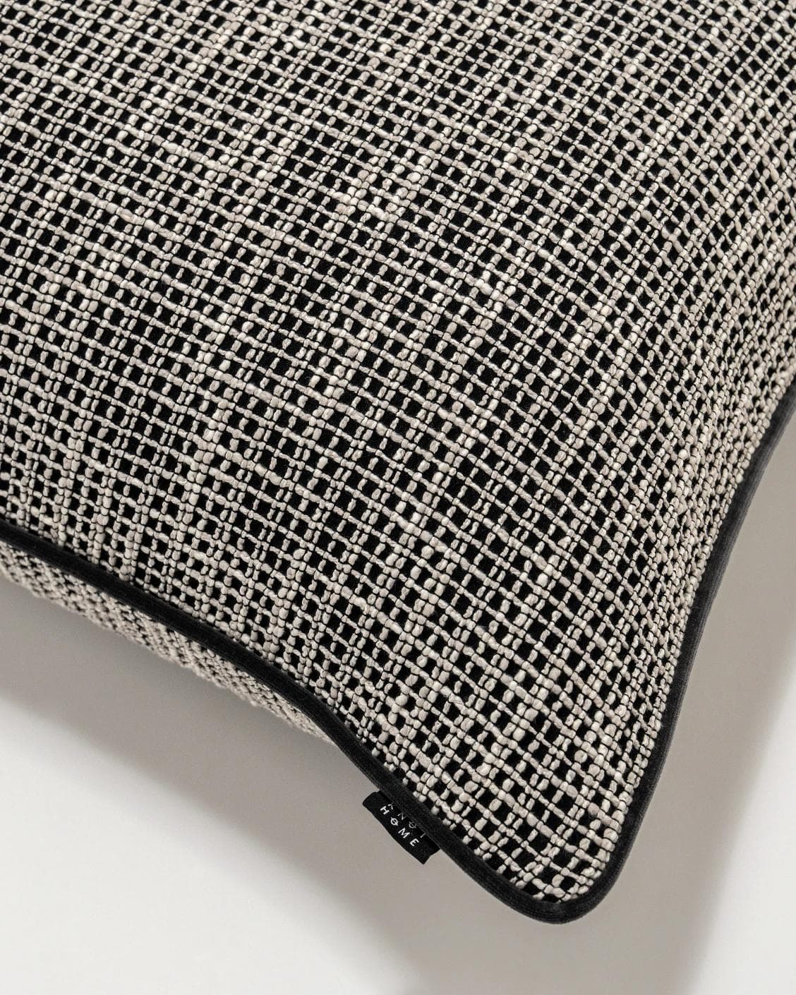 Marlee Steele cushion in black, shown in a product top view as image 7