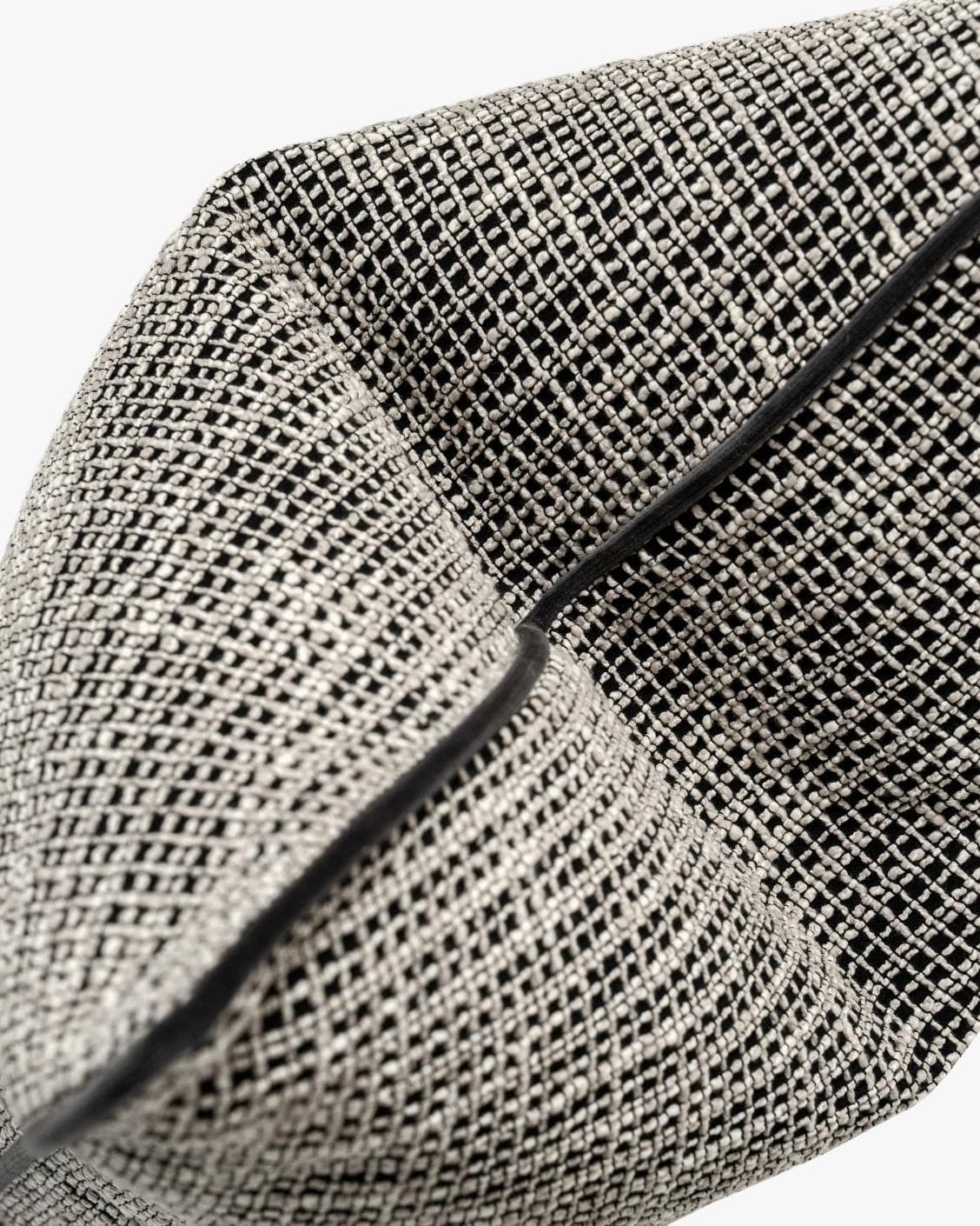 Marlee Steele cushion in black, shown in a product top view as image 8