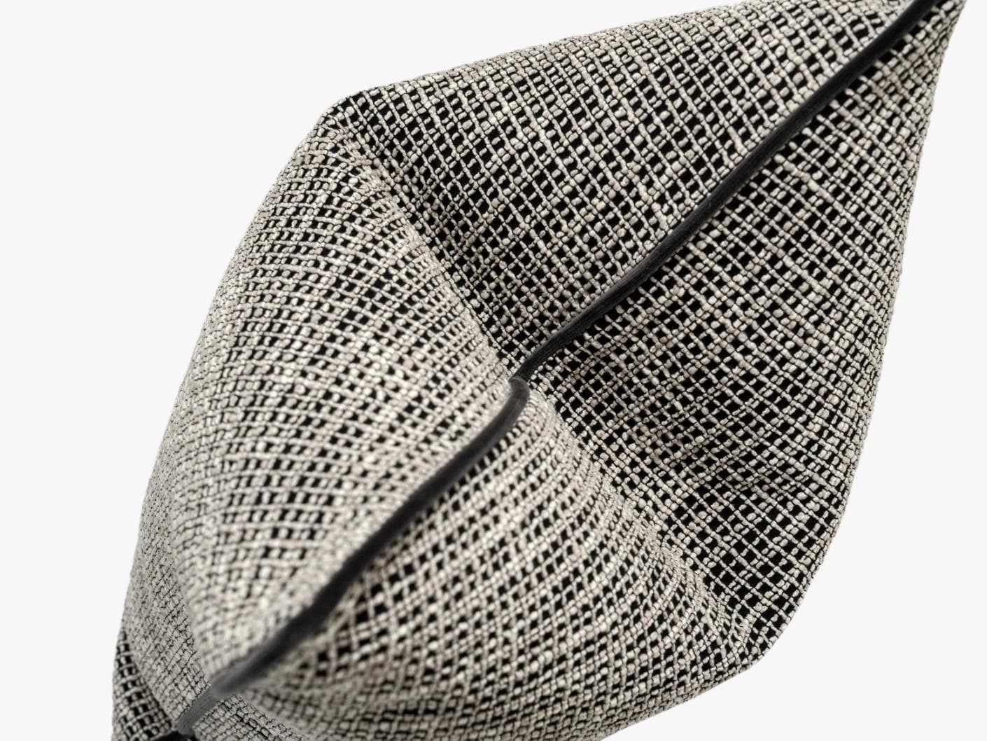 Marlee Steele cushion in black, shown in a product top view as image 8