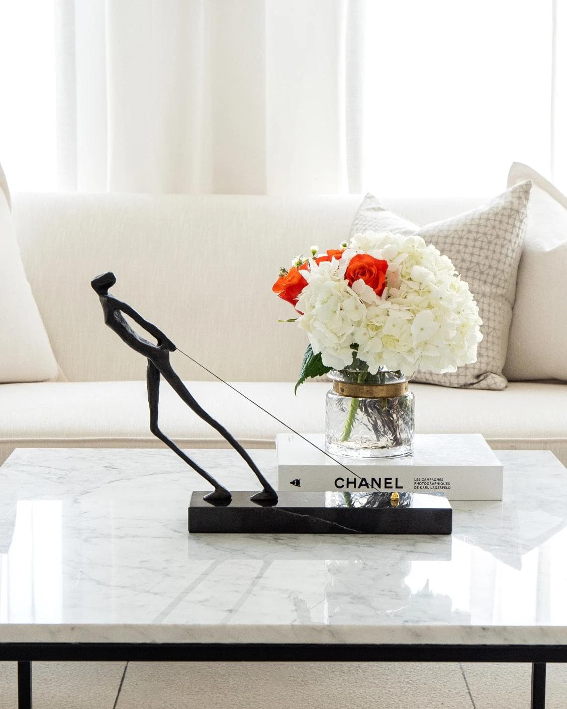 Maximo Rodin statues and sculptures in black, shown in a lifestyle front view as image 2