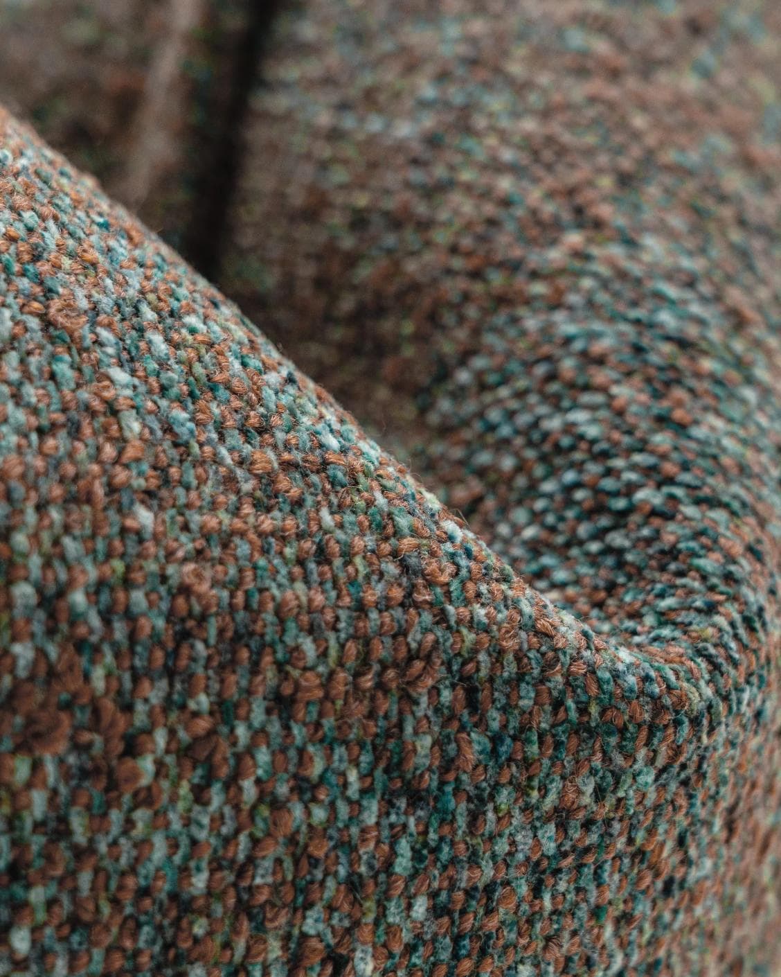 May Chromix cushion in blue and multicolour, shown in a product close-up as image 7