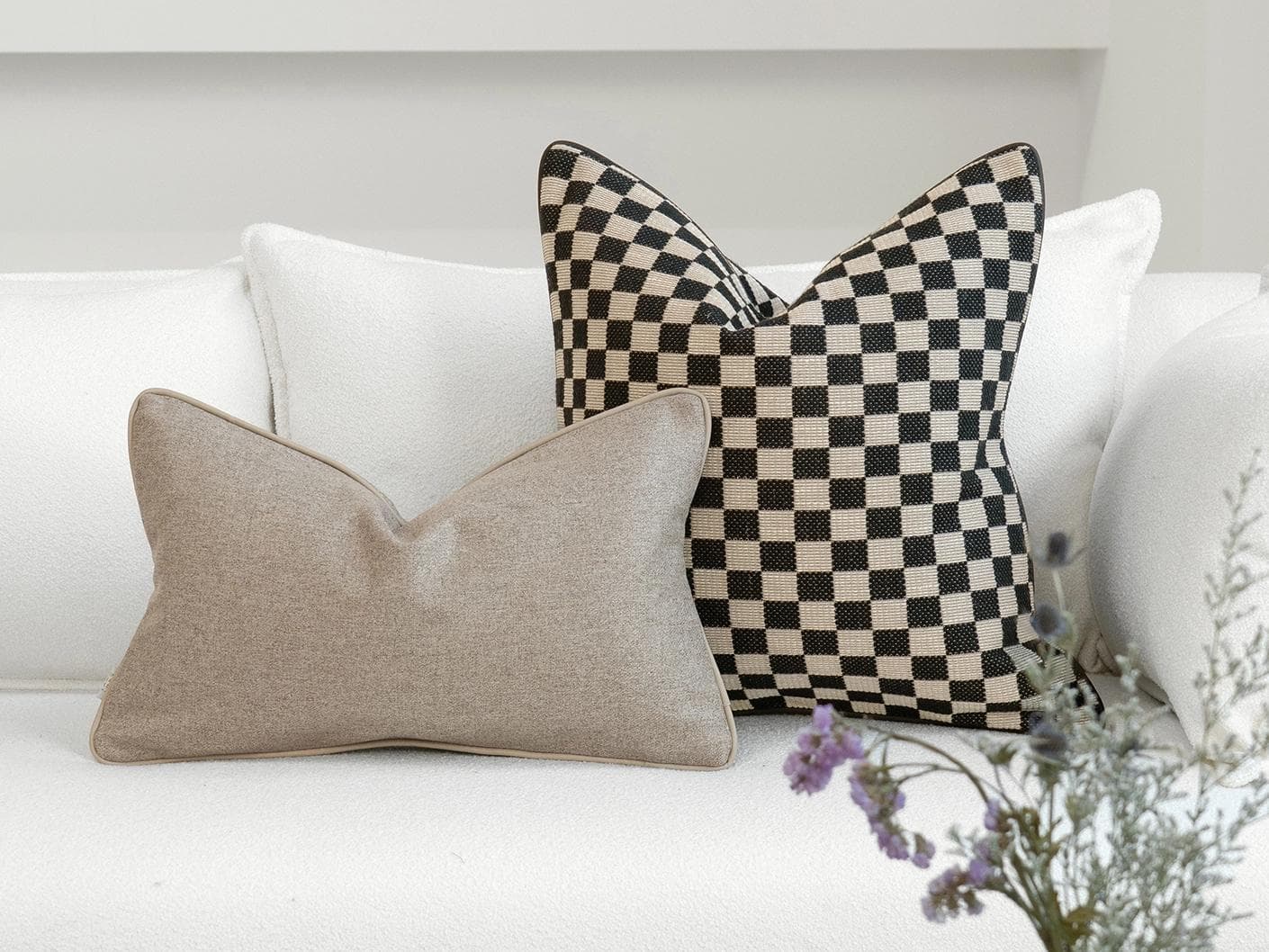 Mayumi Bundle cushion, shown in a lifestyle front view as image 5