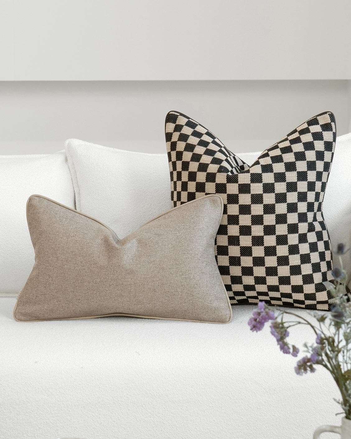 Mayumi Bundle cushion, shown in a lifestyle front view as image 5