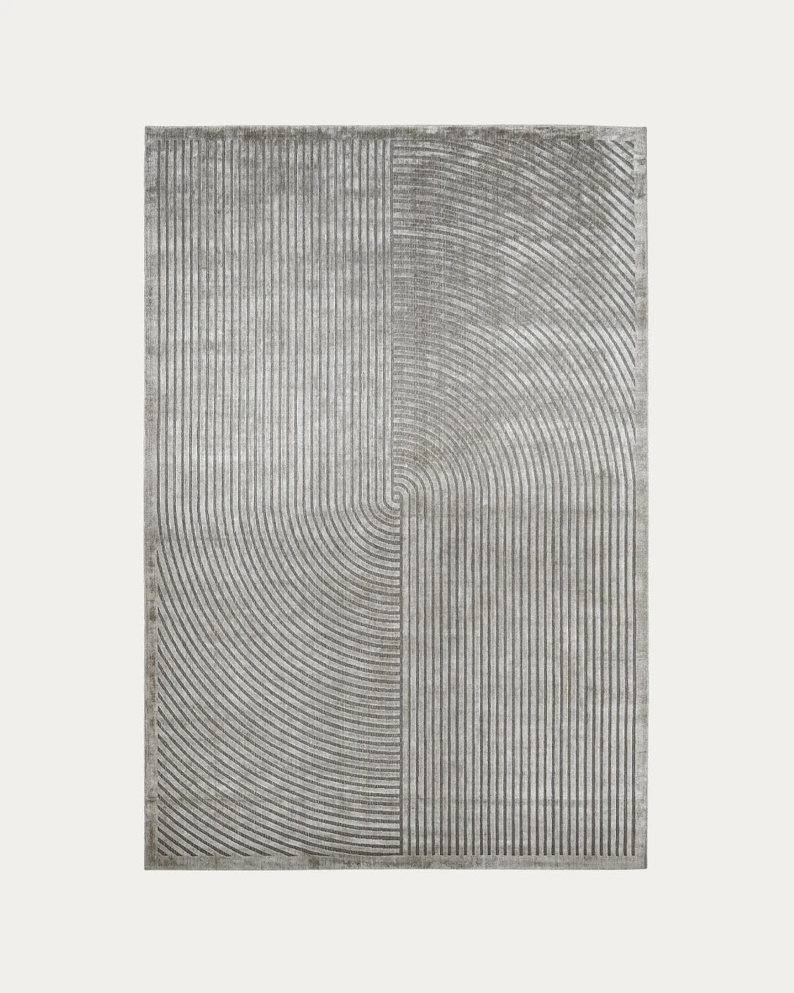 Maze Ashton carpets in grey, shown in a product top view as image 1
