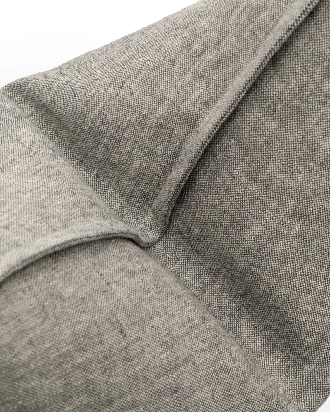 Mel Ash cushion in grey, shown in a product top view as image 9