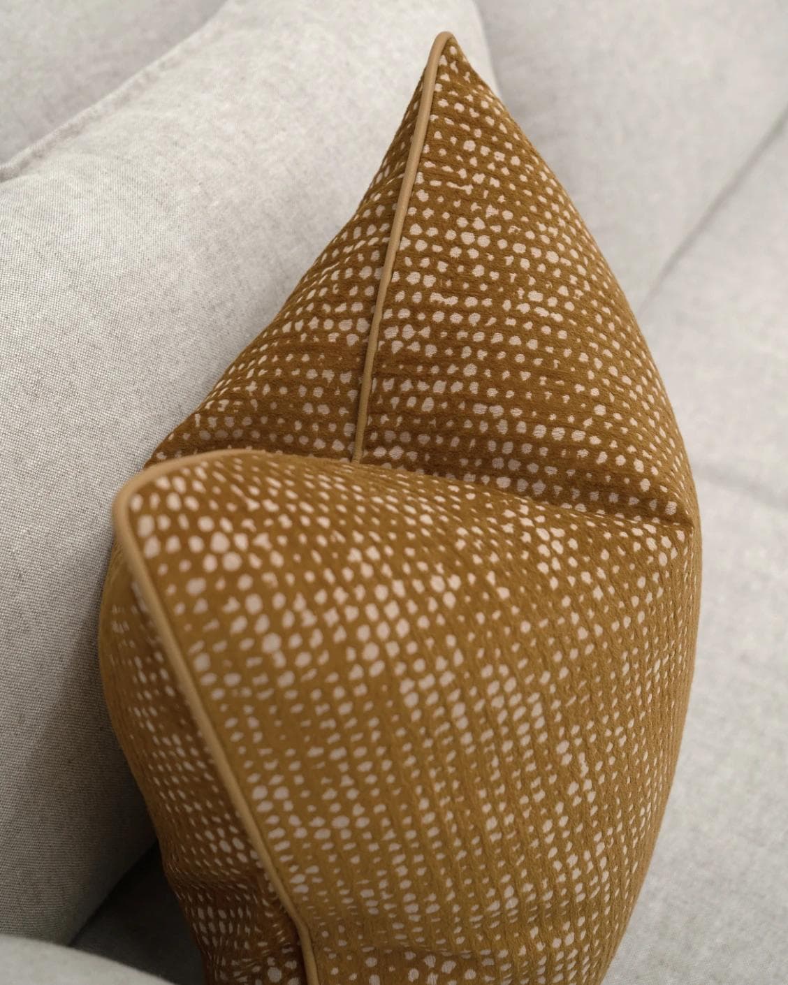 Mercy Barrymore cushion in yellow, shown in a product top view as image 8