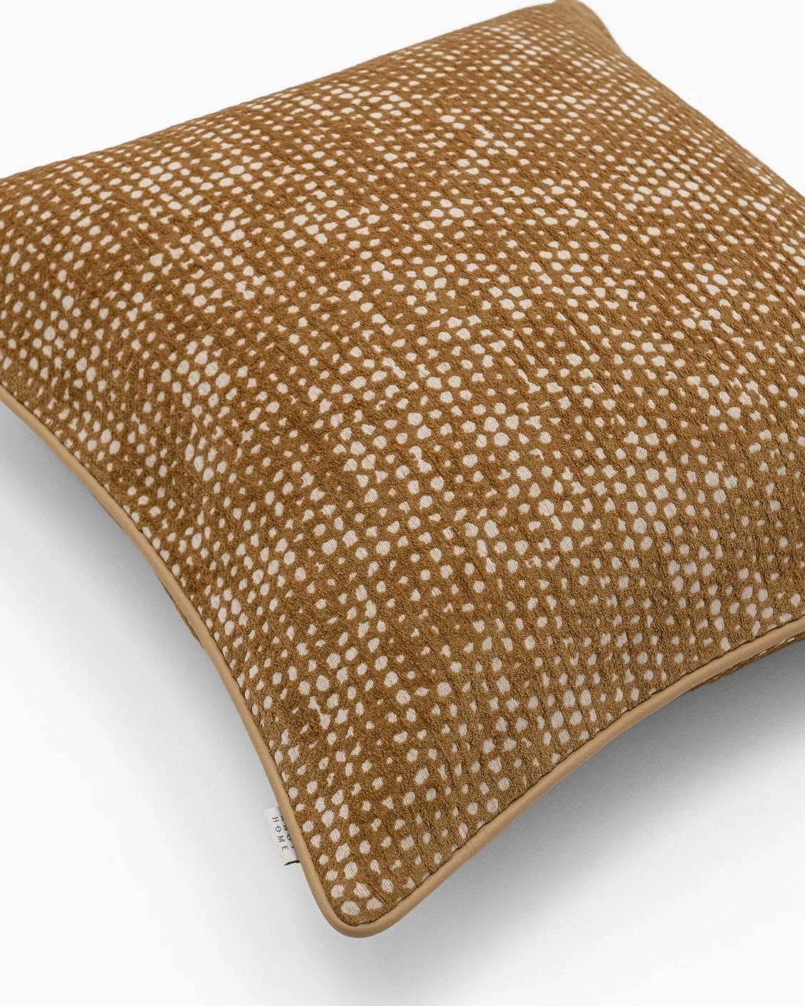 Mercy Barrymore cushion in yellow, shown in a product top view as image 9