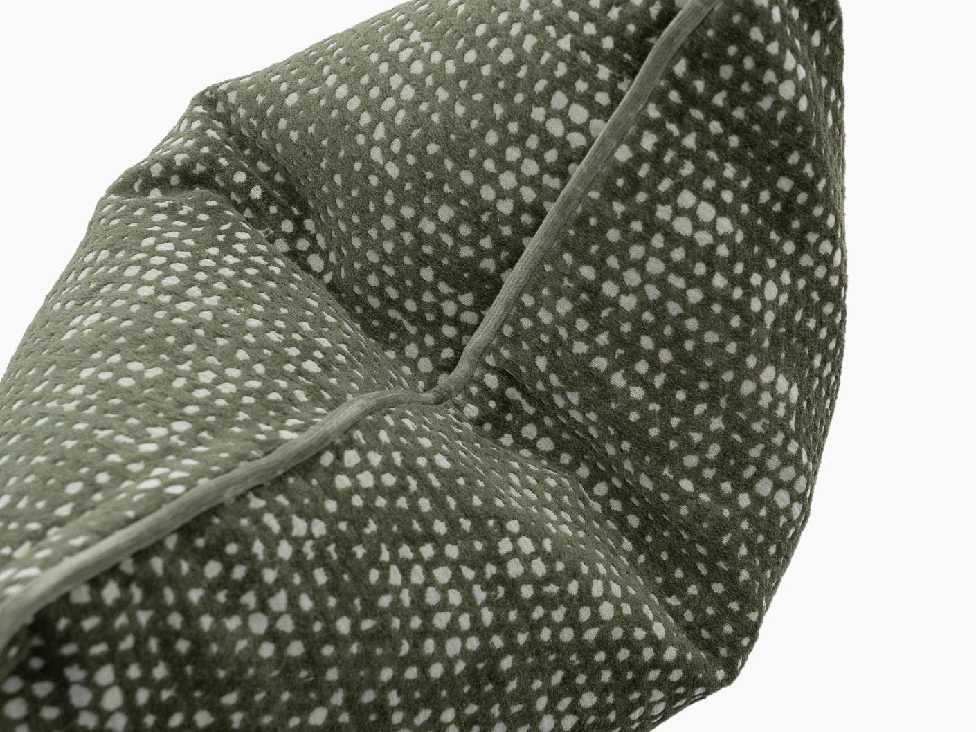 Mercy Sage cushion in green, shown in a product top view as image 10