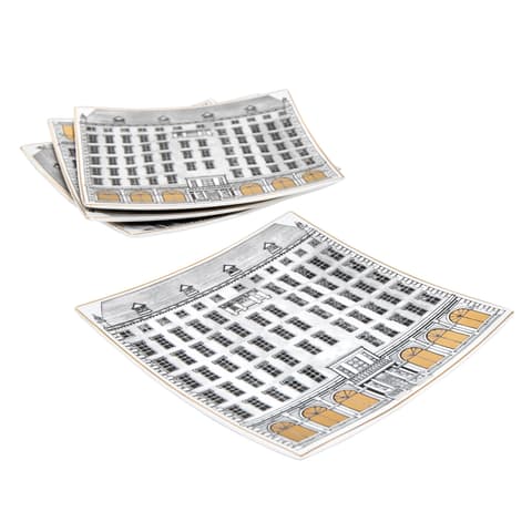 Mia Viktoria plates in black and white, shown in a product front view as image 1