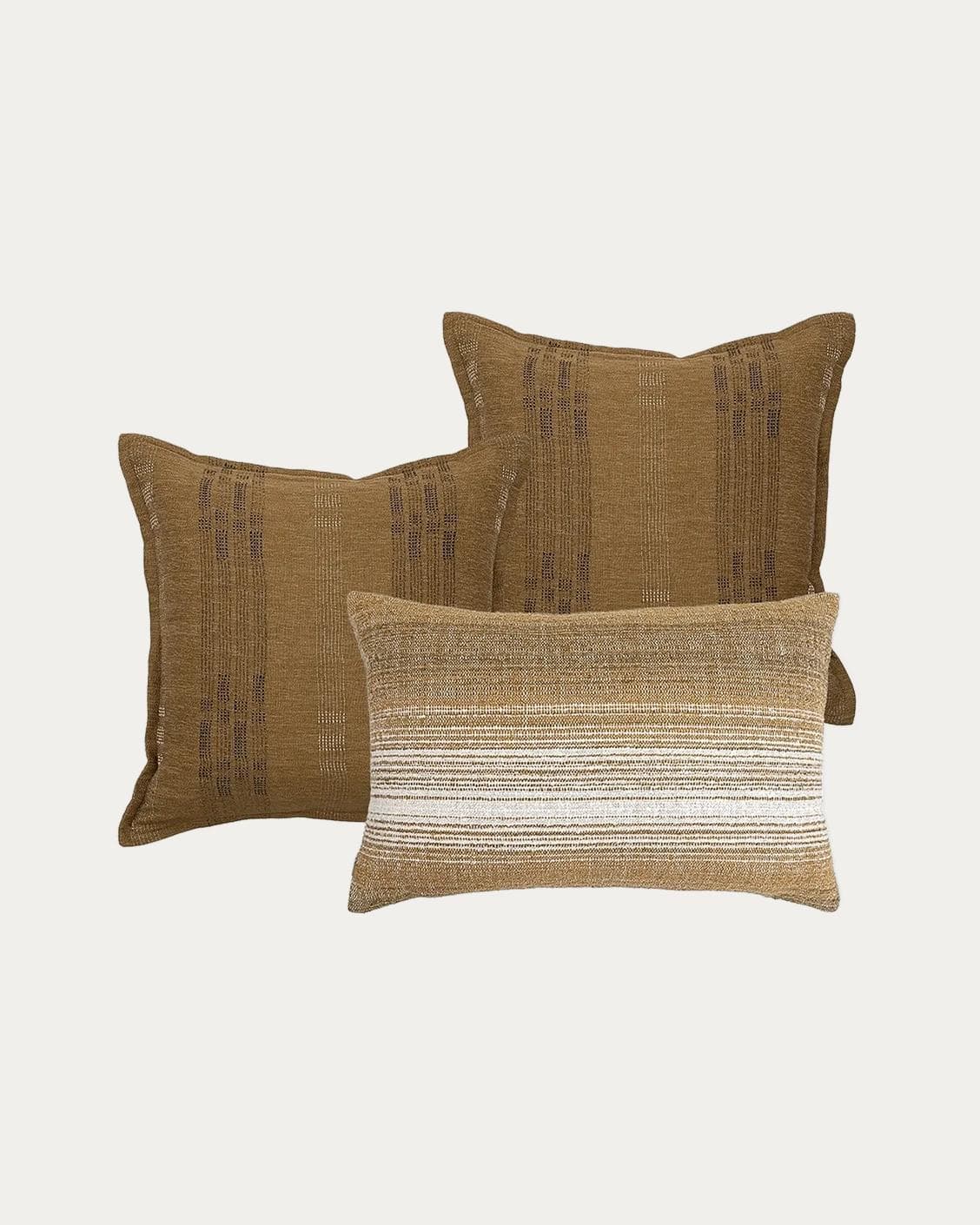 Mihi Bundle bundle - indoor in ochre and cream, shown in a product front view as image 1