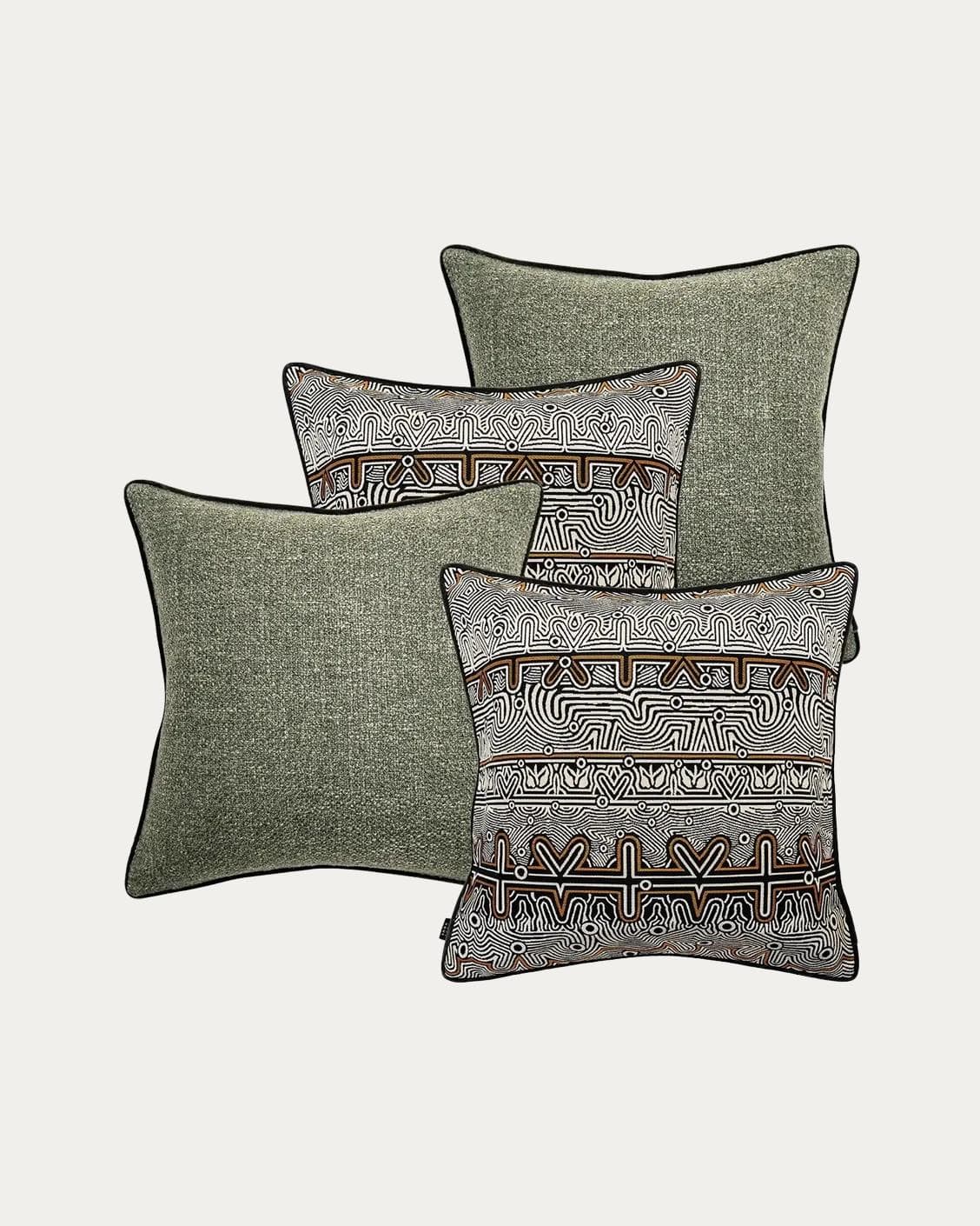 Mika Bundle bundle - indoor in black, silver and green, shown in a product front view as image 1