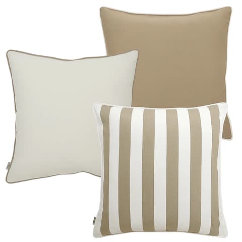 Miko Bundle outdoor bundles in brown, ivory and beige, shown in a product as image 1