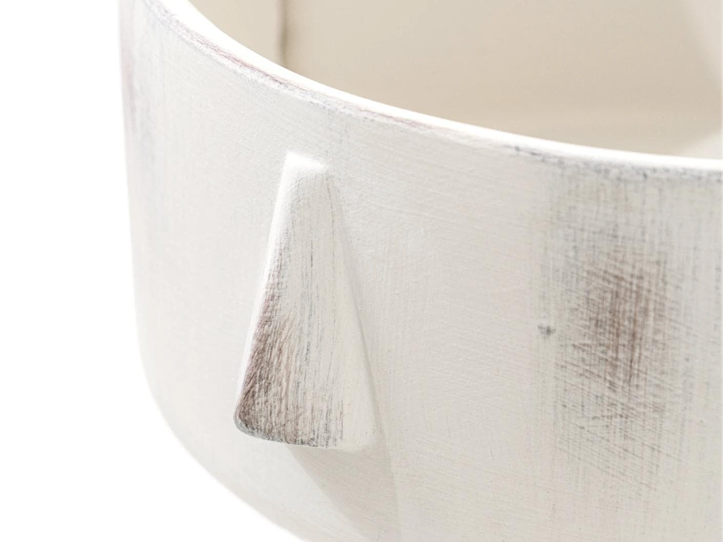 Misha Terra bowls in ivory and white, shown in a product close-up as image 8
