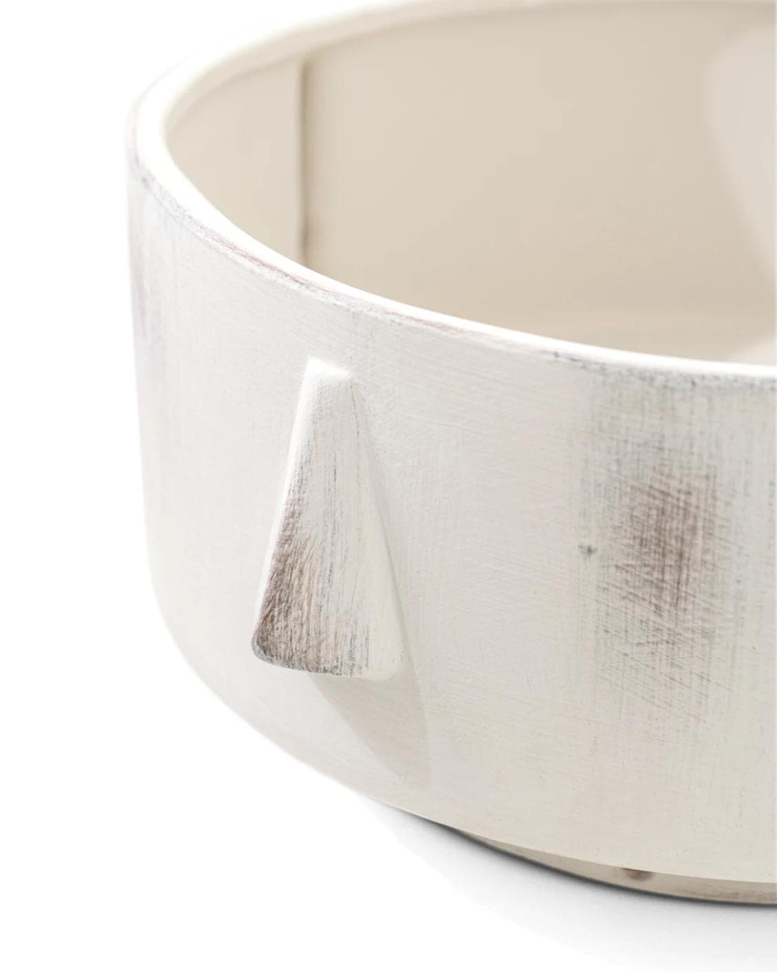 Misha Terra bowls in ivory and white, shown in a product close-up as image 8