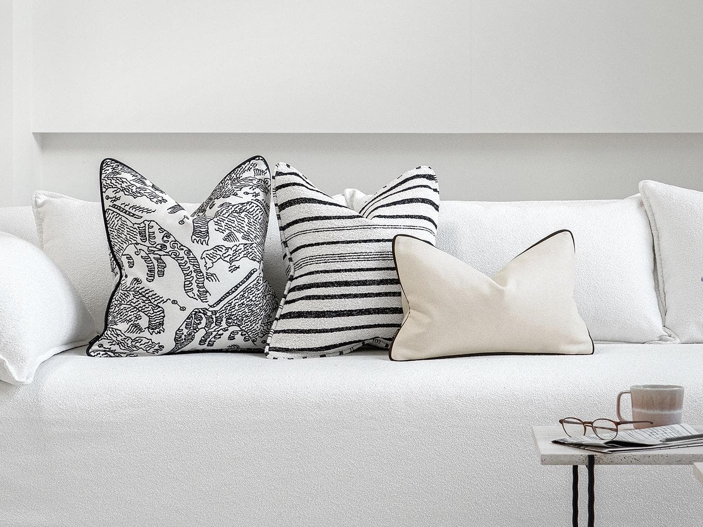 Mishh Bundle cushion, shown in a lifestyle front view as image 2