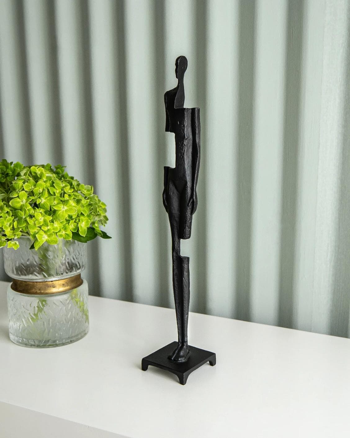 Morgan Rodin statues and sculptures in black, shown in a lifestyle front view as image 2