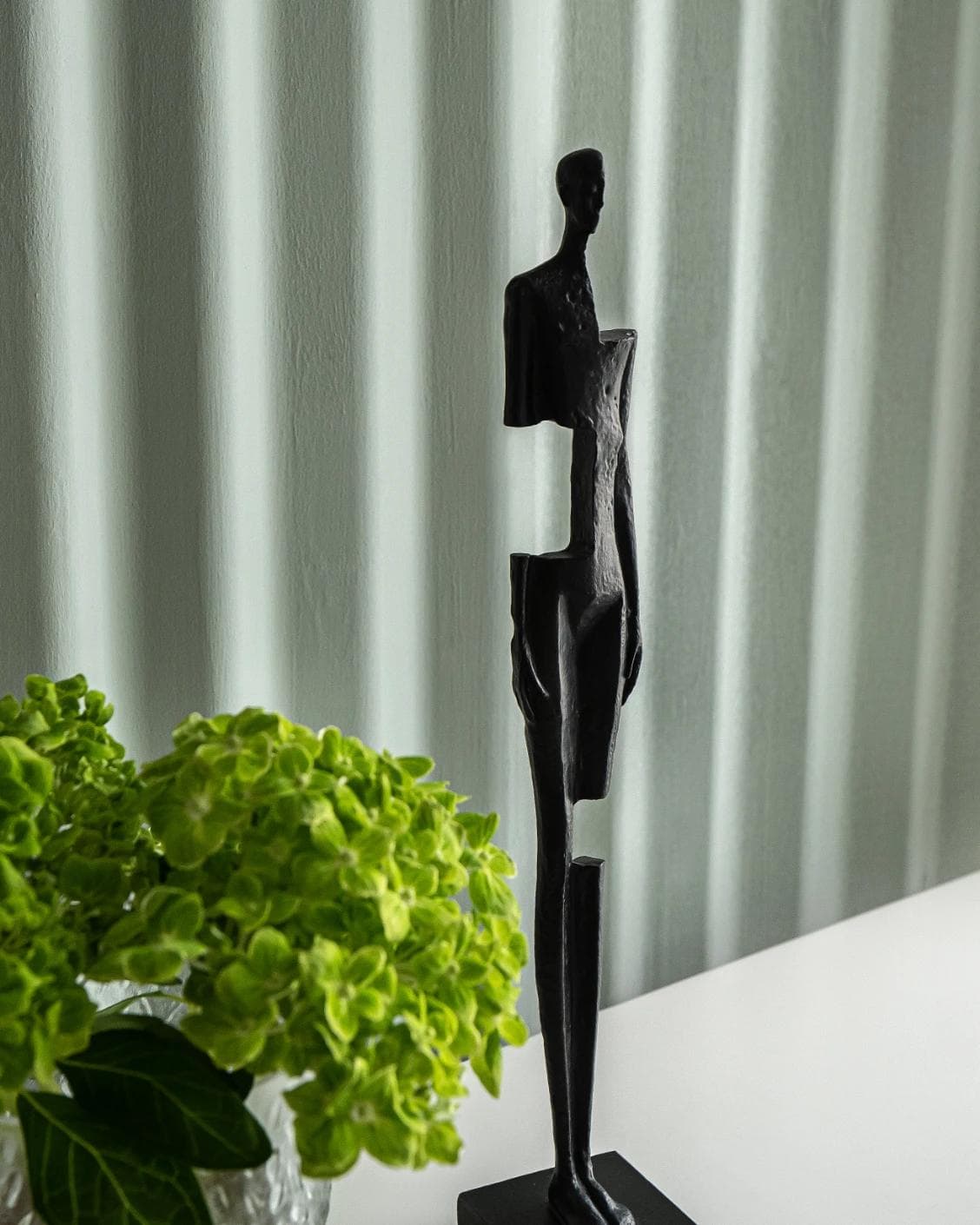 Morgan Rodin statues and sculptures in black, shown in a lifestyle left view as image 6