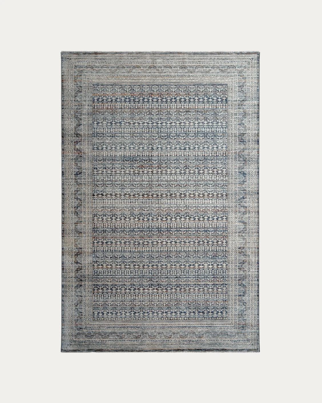 Natalia Sky carpets in blue, shown in a product top view as image 1