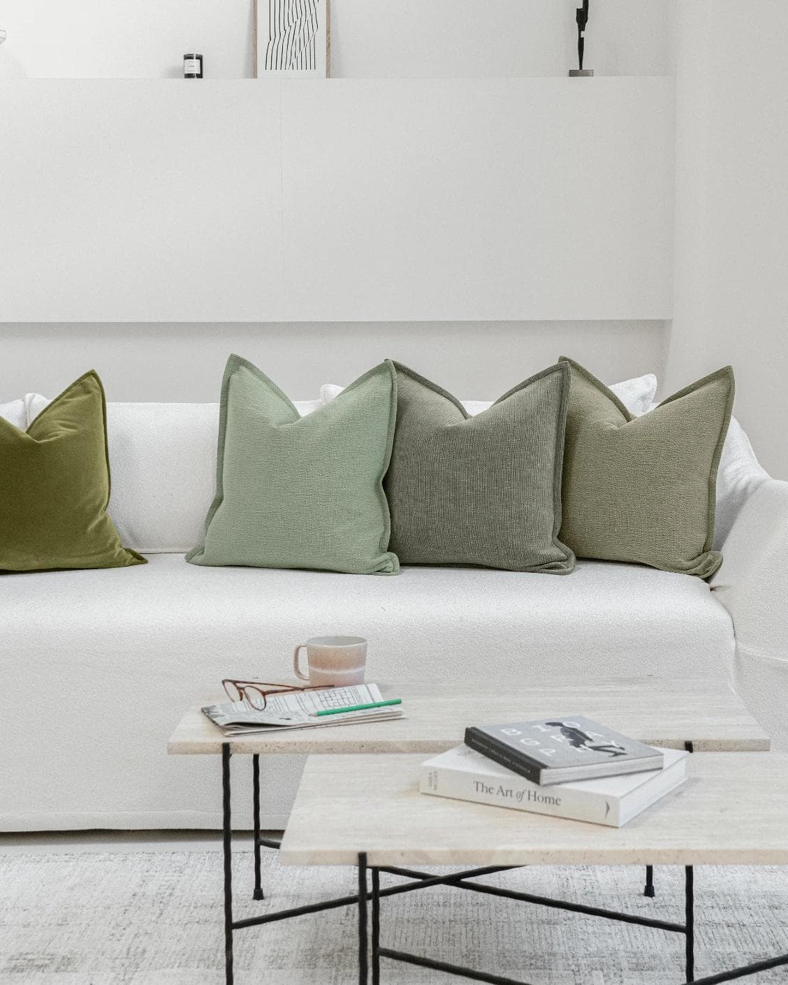 Nell Bundle cushion, shown in a lifestyle front view as image 5