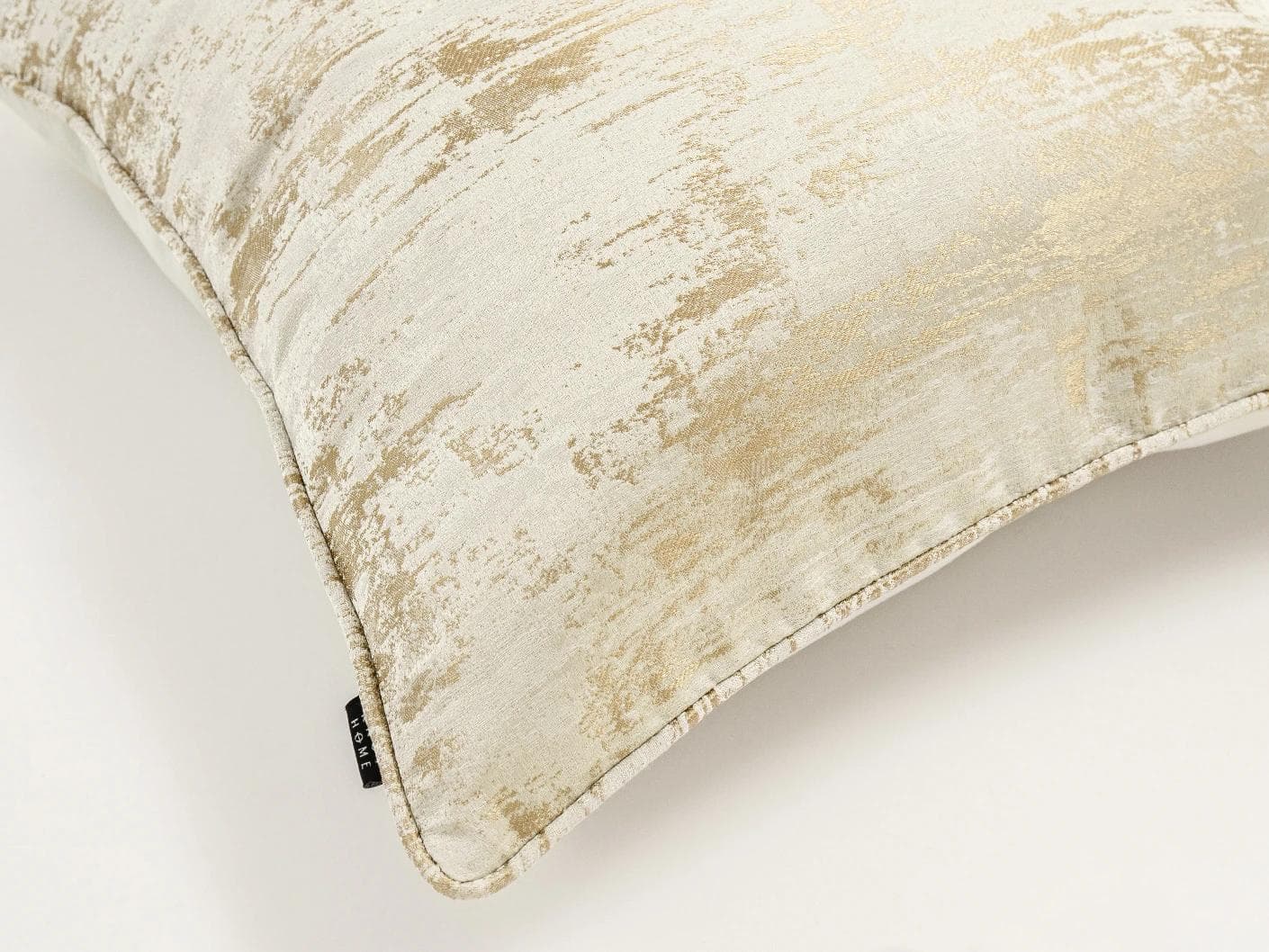 Neri Klimt cushion in gold and beige, shown in a product top view as image 7