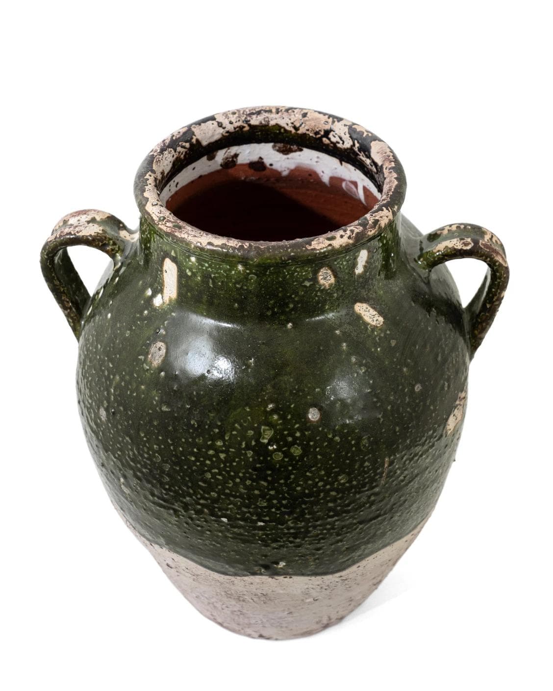 Nilsa Terra vases in deep olive and green, shown in a product top view as image 9