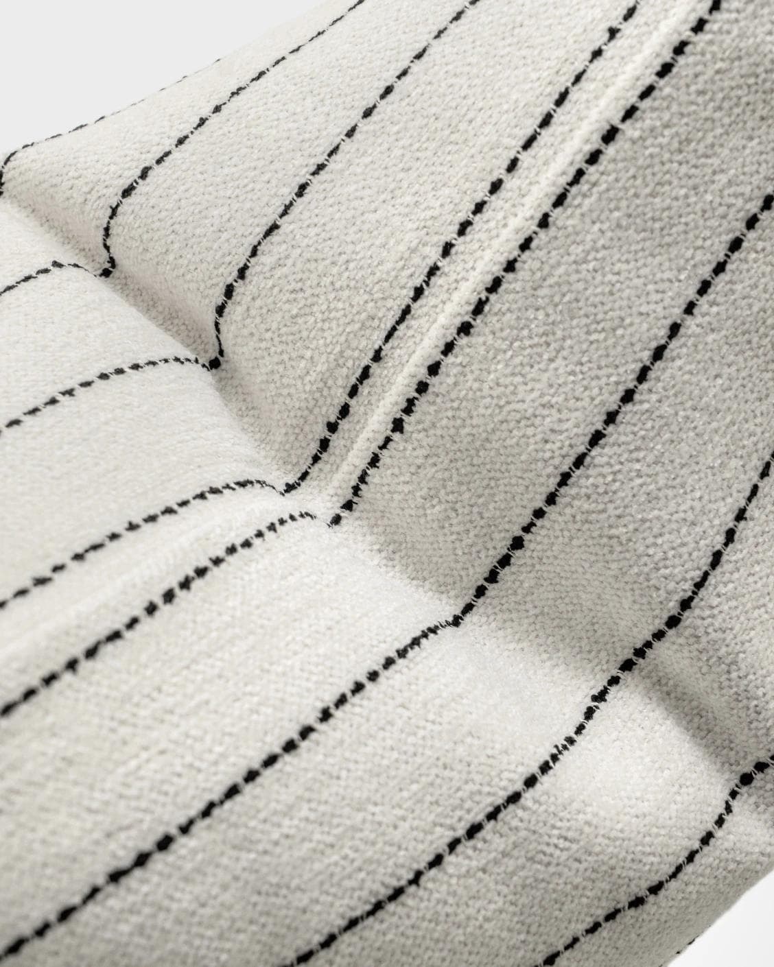 Noa Bianca cushion in black and ivory, shown in a product top view as image 9