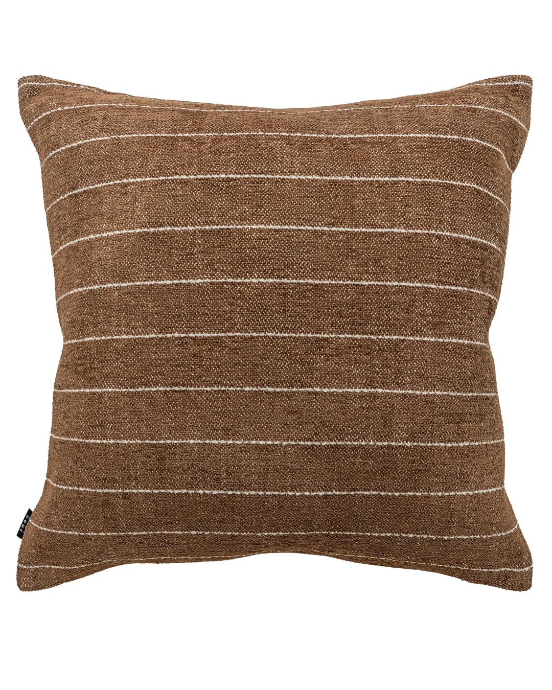 Noa Rust cushion in white and brown, shown in a product front view as image 9