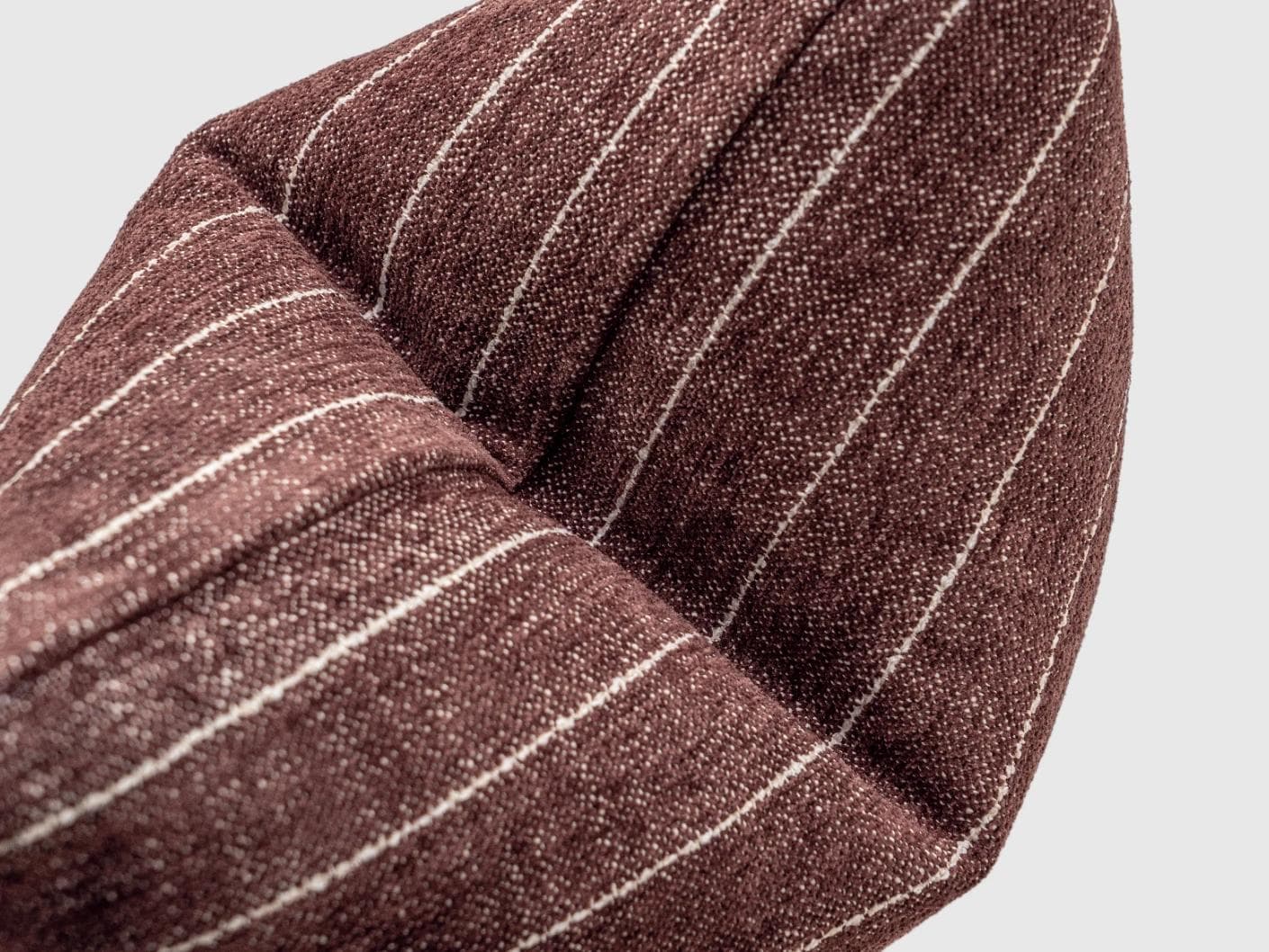 Noa Scarlet cushion in white and red, shown in a product top view as image 10