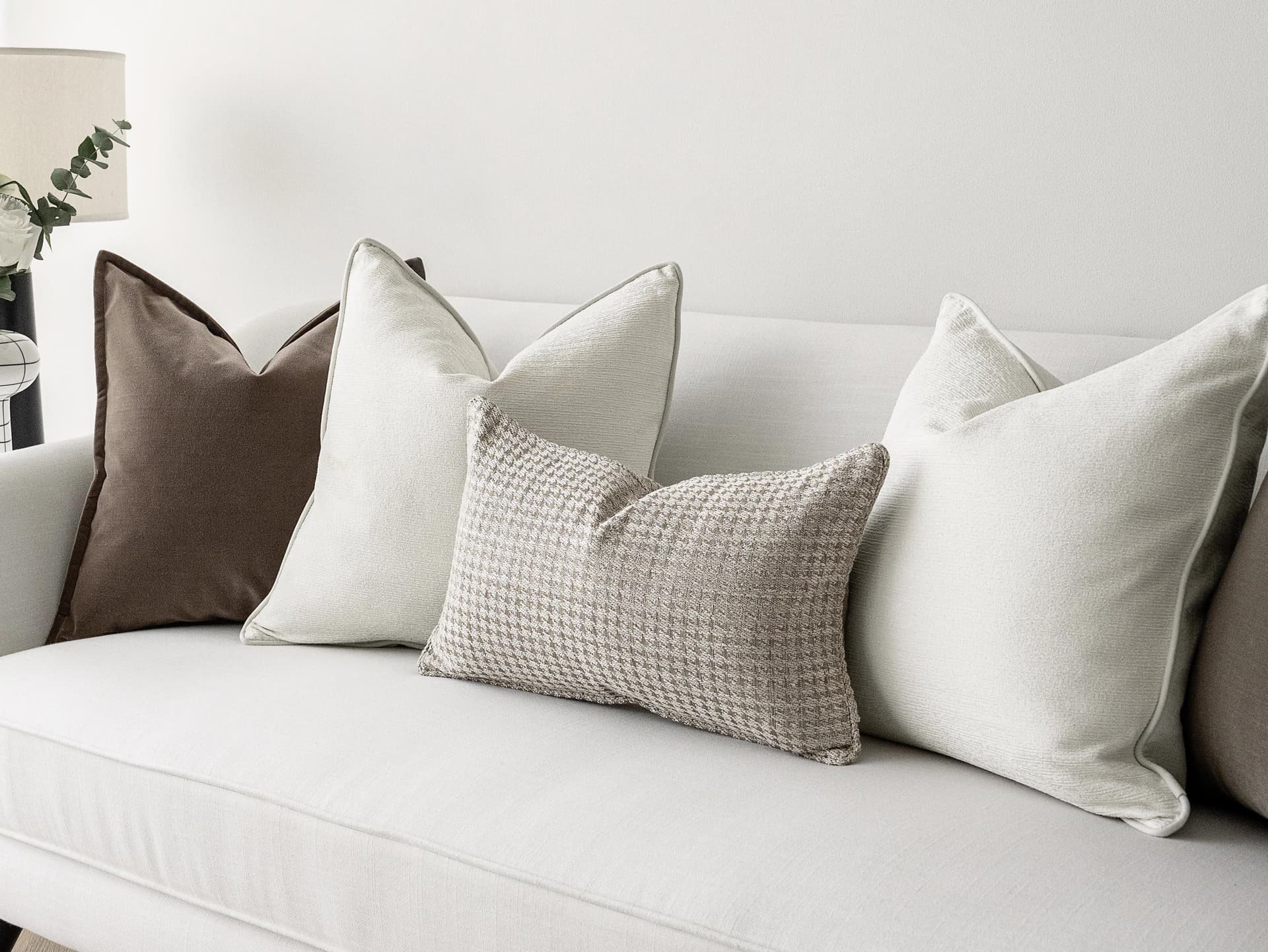 Oliver Bundle bundle - indoor in brown, white and silver, shown in a lifestyle right view as image 1