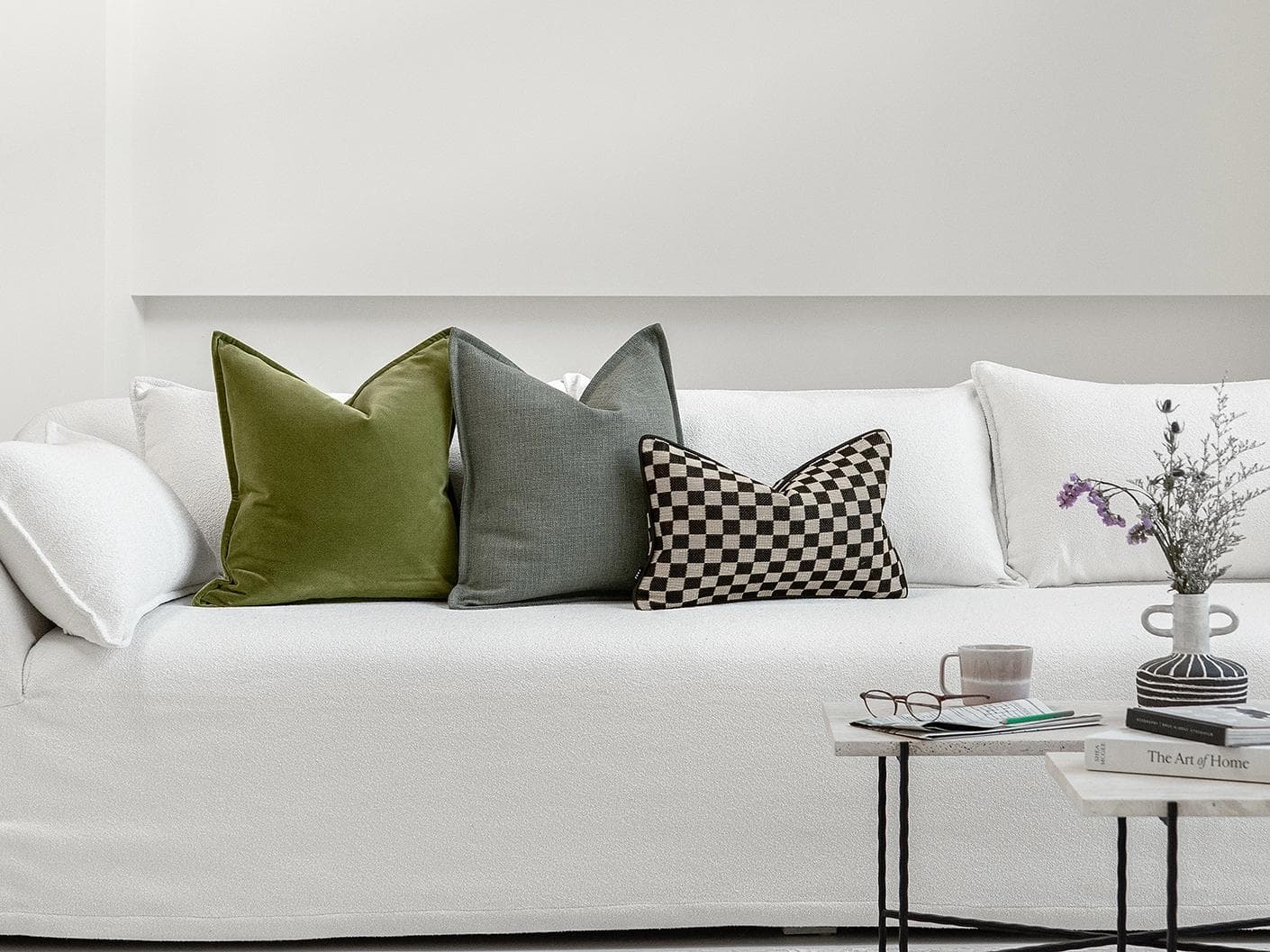 Onyx Bundle cushion, shown in a lifestyle front view as image 4
