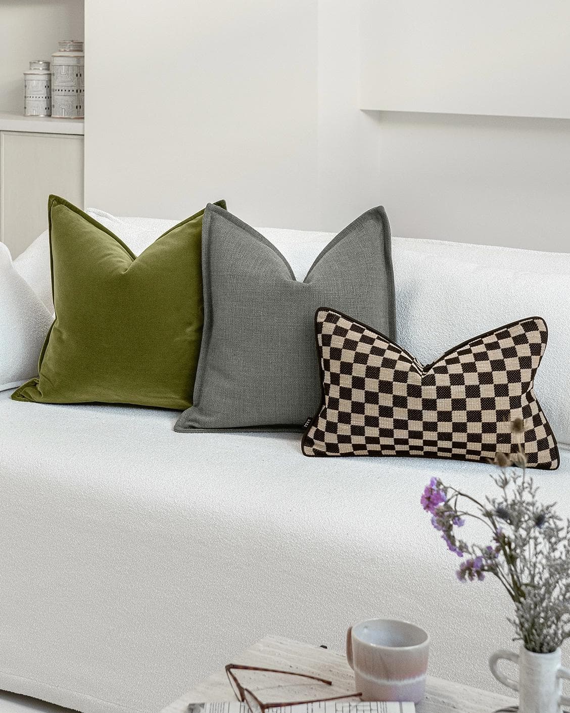 Onyx Bundle cushion, shown in a lifestyle right view as image 2