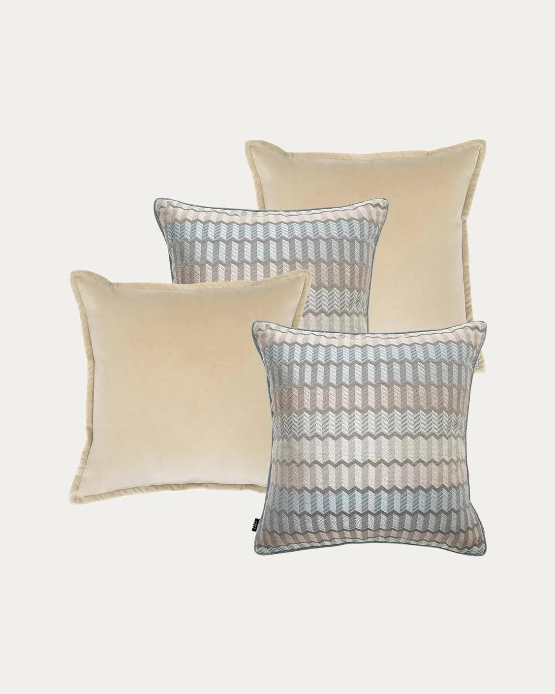 Nilla Bundle bundle - indoor in silver, blue and beige, shown in a product front view as image 1