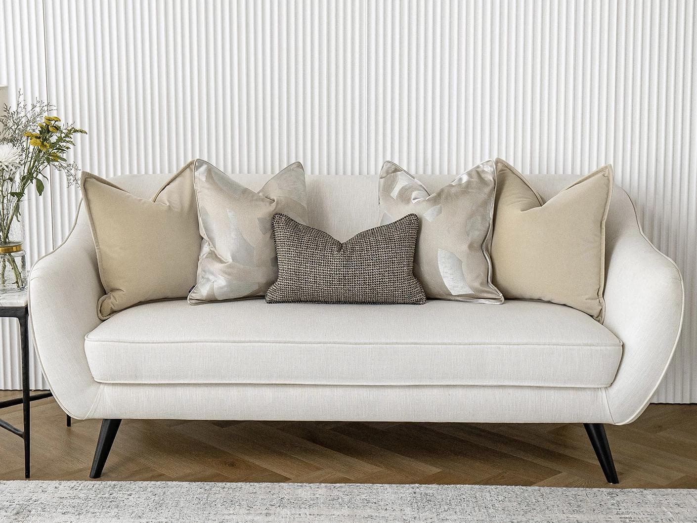 Cheena Bundle cushion, shown in a lifestyle front view as image 4