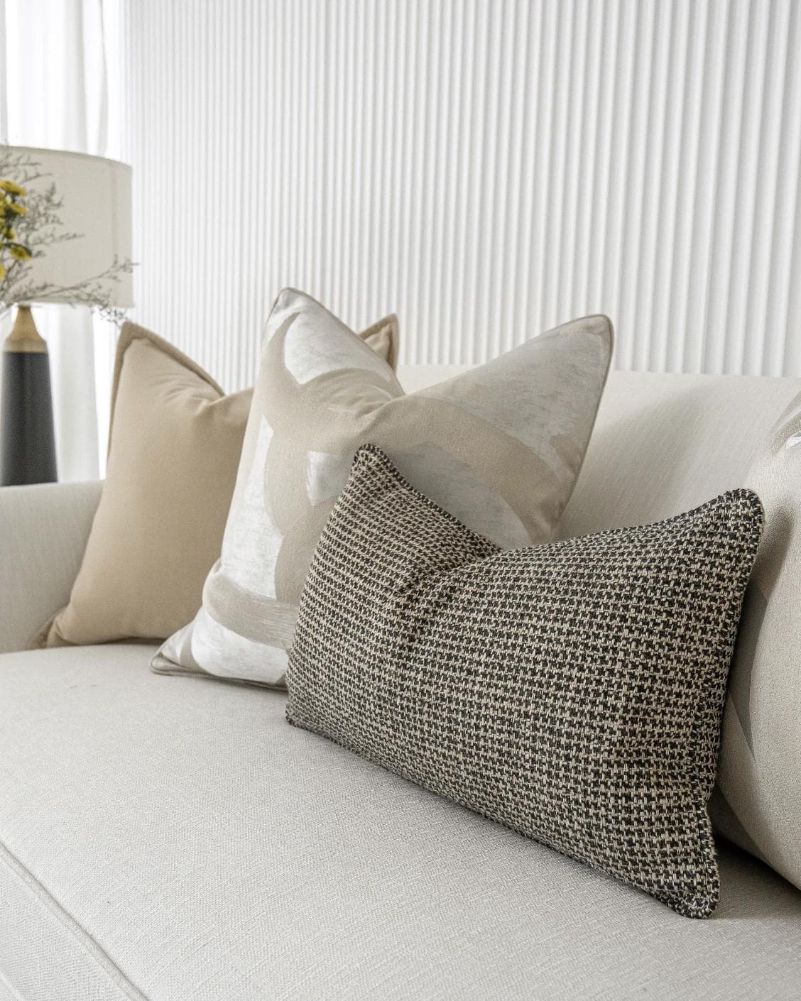 Cheena Bundle cushion, shown in a lifestyle right view as image 6