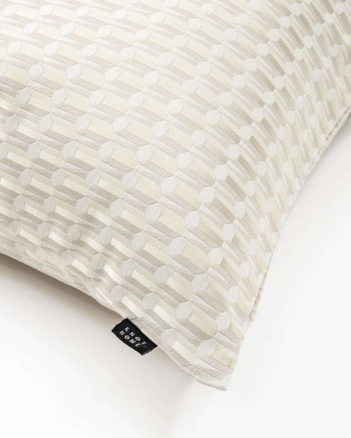 Paul Bianca cushion in white and beige, shown in a product top view as image 6