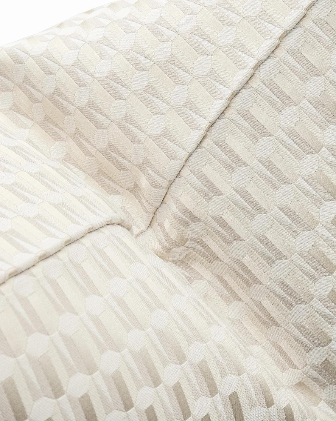 Paul Bianca cushion in white and beige, shown in a product top view as image 7
