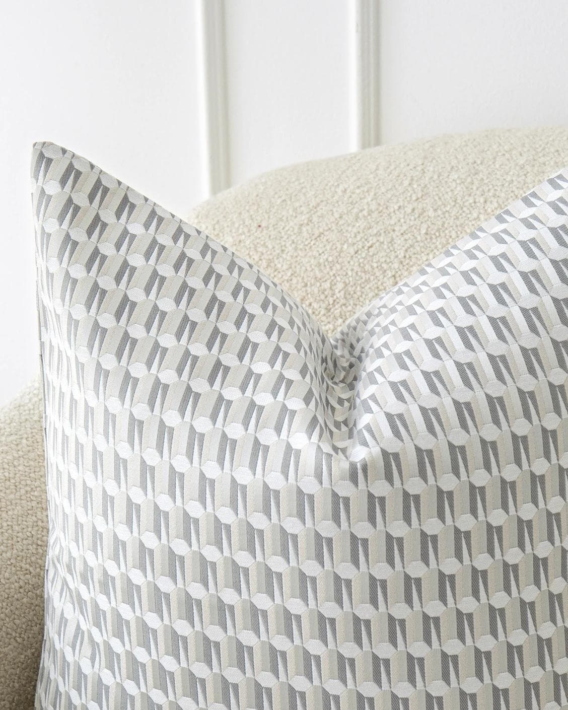 Paul Canova cushion in grey, shown in a lifestyle as image 5