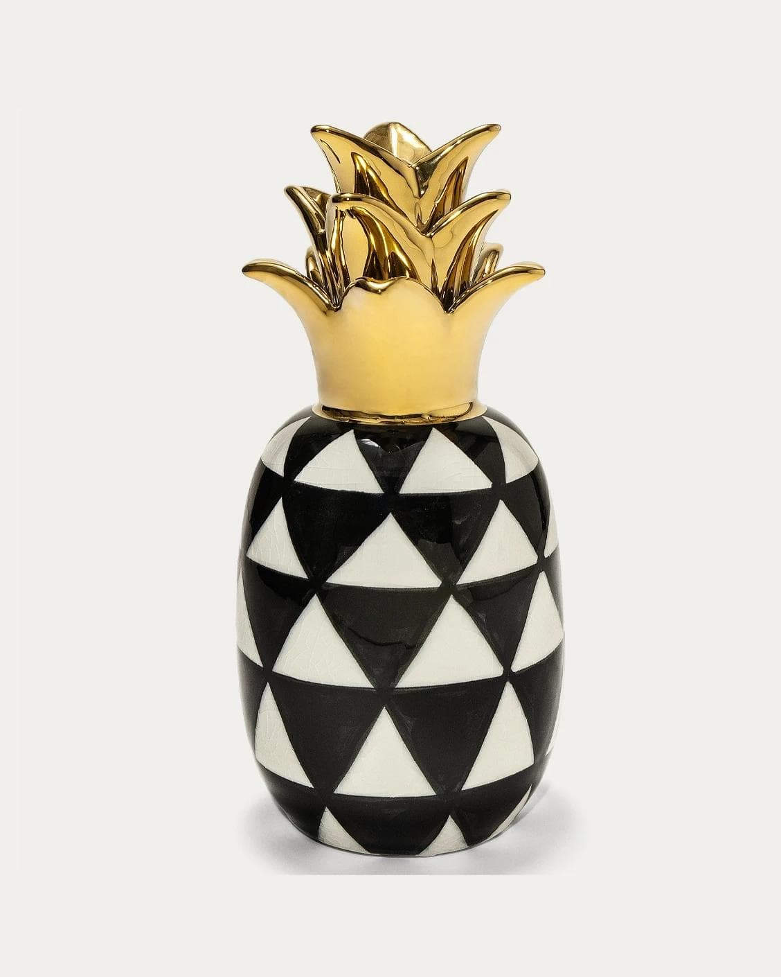 Pinya Arneson statues and sculptures in white, black and gold, shown in a product front view as image 1
