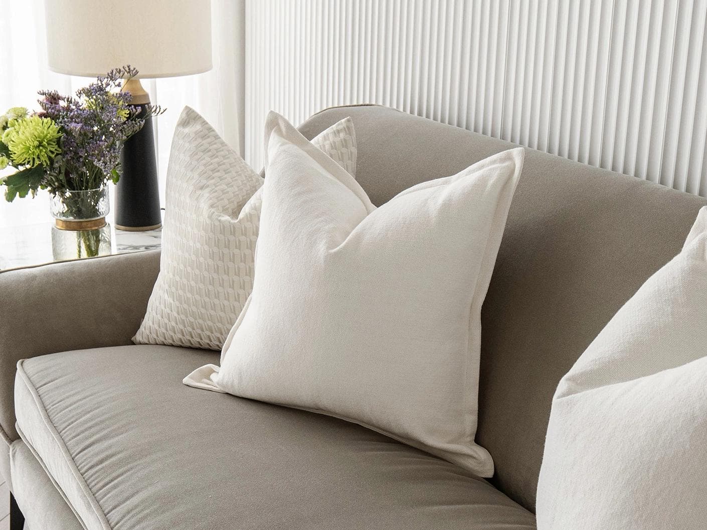 Fawn Bundle cushion, shown in a lifestyle right view as image 5