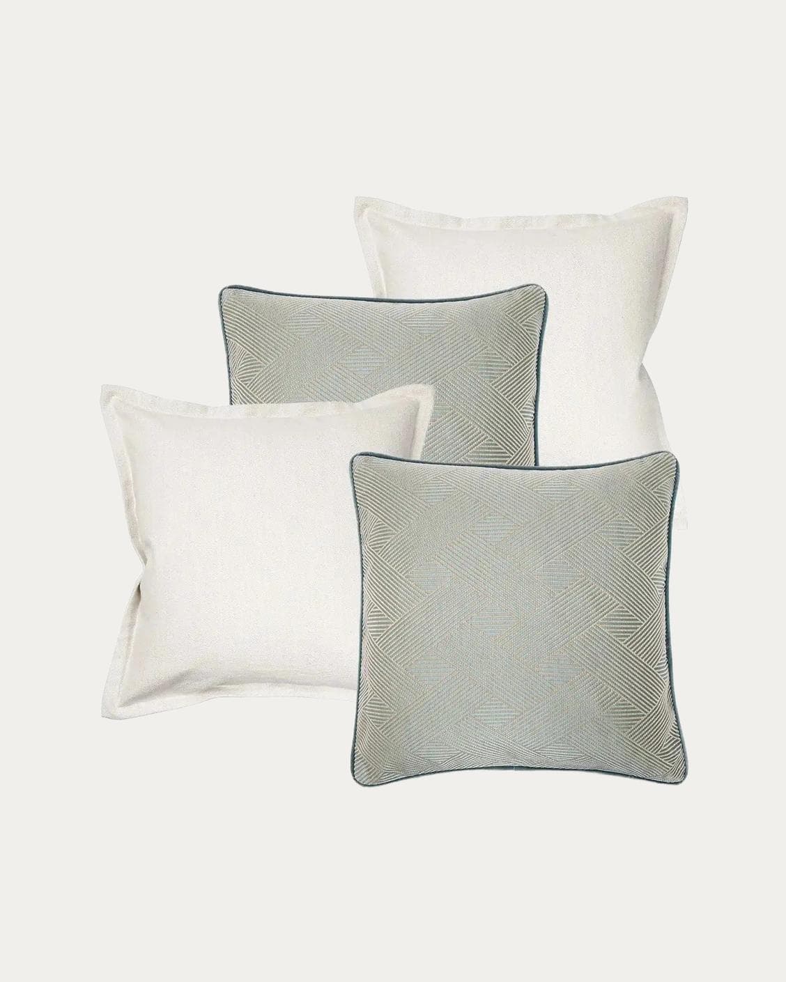 Tyler Bundle bundle - indoor in white and blue, shown in a product front view as image 1