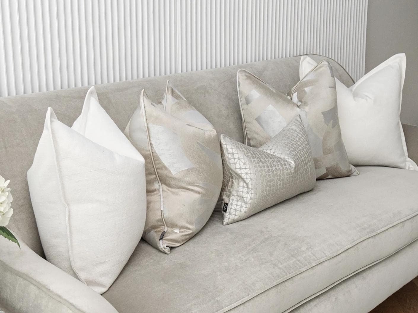 Jose Bundle bundle - indoor in white, silver and beige, shown in a lifestyle left view as image 3