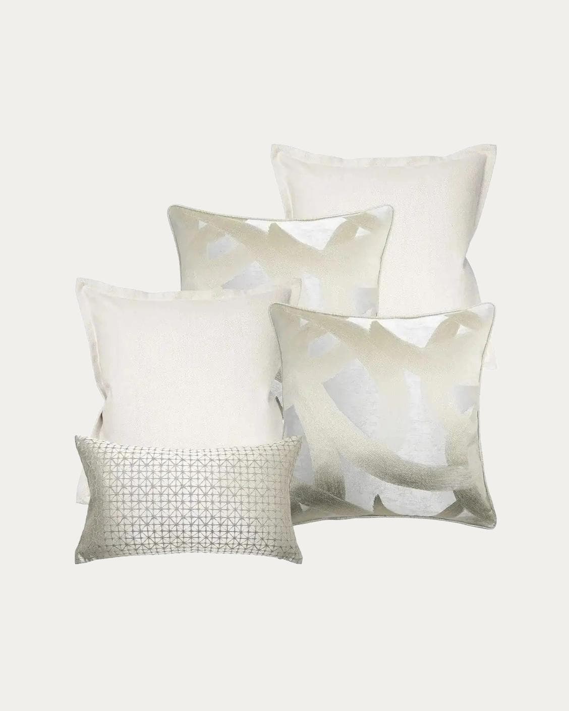 Jose Bundle bundle - indoor in white, silver and beige, shown in a product front view as image 1